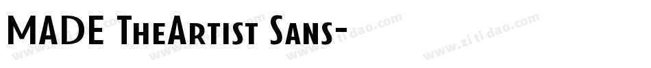 MADE TheArtist Sans字体转换